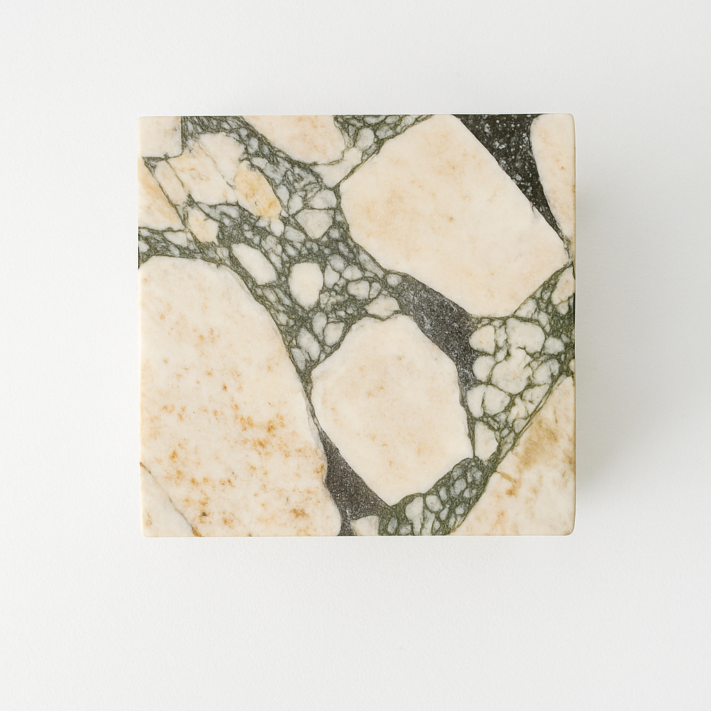 Atlas – Mermer Küp Yan Sehpa