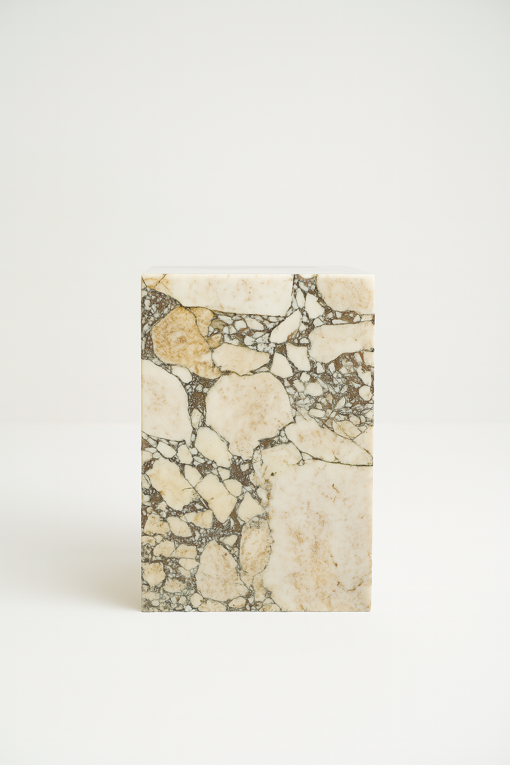 Atlas – Mermer Küp Yan Sehpa